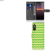 Sony Xperia 10 II Telefoon Hoesje Waves Green - thumbnail