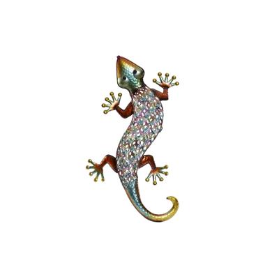 Wanddecoratie Home ESPRIT Multicolour Hagedis 25 x 6,5 x 51 cm