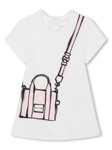 Marc Jacobs Kids robe en coton à imprimé graphique - Tons neutres