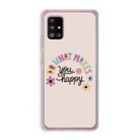 Happy days: Samsung Galaxy A51 5G Transparant Hoesje