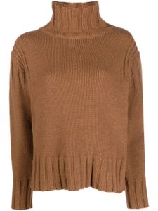 Jil Sander pull en cachemire à col roulé - Marron