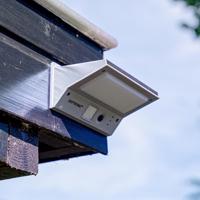 Burley - LED Solar Wandlamp met bewegingssensor en schemerschakelaar - 3 lichtstanden - 21 LEDs - 3000K - IP65 Waterdicht - Solar buitenlamp