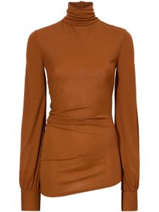 Proenza Schouler blouse à design drapé - Marron