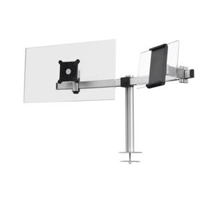 Durable monitor tafelbeugel - Zilver - 1 scherm en 1 tablet -voll. verstelb. - met bevestigingsschr.