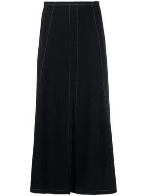 Stella McCartney jupe fendue à coupe mi-longue - Noir