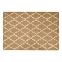 Beliani - MERMER - Laagpolig vloerkleed - Beige - 160 x 230 cm - Jute