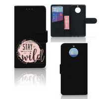 Moto G5S Leuk Hoesje Boho Stay Wild - thumbnail