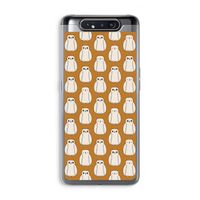 Uilen: Samsung Galaxy A80 Transparant Hoesje