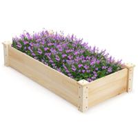 Houten Verhoogd Bed Tuinbed Zonder Bodem Kruidenperk Bloembak Bloembed Natuurlijk