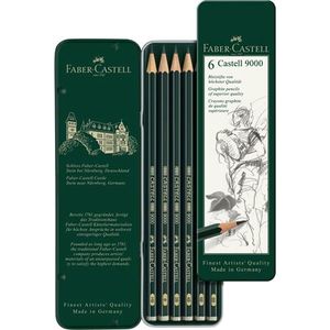 Faber Castell FC-119063 Potlood 9000 Bliketui A 6 Stuks