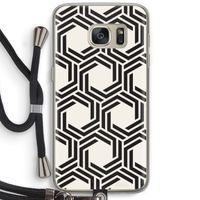 Geometrisch patroon: Samsung Galaxy S7 Transparant Hoesje met koord