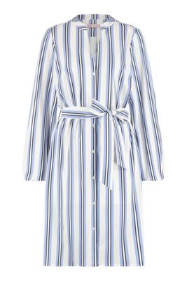 Alexia stripe dress - offwhite/lavender - 07128