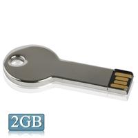 Metal serie Mini USB 2.0 Flash schijf met sleutelhanger (2GB)