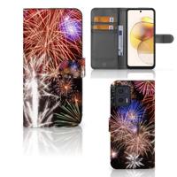 Motorola Moto G73 | Wallet Case | met Pasjes | Vuurwerk