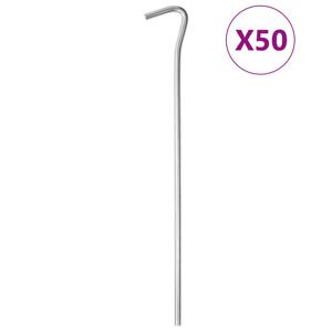 VidaXL Tentharingen 50 st ø5 mm 23 cm gegalvaniseerd staal