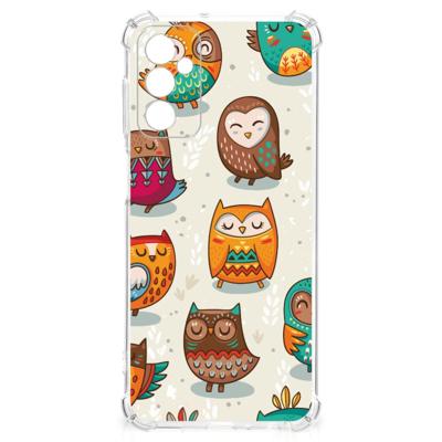 Samsung Galaxy M13 4G | M23 Case Anti-shock Vrolijke Uilen Samsung Galaxy M13 4G | M23 Case Anti-shock Vrolijke Uilen