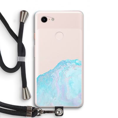 Fantasie pastel: Pixel 3 XL Transparant Hoesje met koord