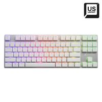 Sharkoon PureWriter TKL RGB Blue toetsenbord USB QWERTY Amerikaans Engels Wit - thumbnail