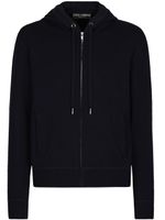 Dolce & Gabbana knitted zip-up hoodie - Bleu