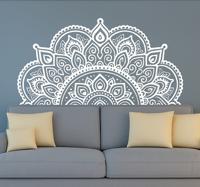 Half mandala-ontwerp woonkamer muursticker