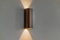 Wandlamp Artdelight Brody 2 Lichts LED 2700K Dimbaar Geborsteld Brons