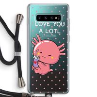 Love You A Lotl: Samsung Galaxy S10 Plus Transparant Hoesje met koord