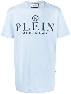 Philipp Plein t-shirt à logo imprimé - Bleu