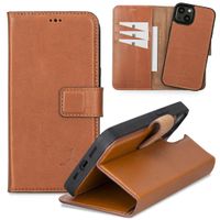NorthLife - iPhone 13 Mini - Lederen Afneembare 2-in-1 bookcase hoes - Cognac - thumbnail