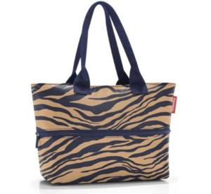 Reisenthel Shopper e1 Beige, Blauw Draagtas