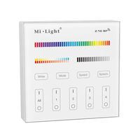 Touch panel 4-zone RGBWW afstandsbediening wandpaneel op batterij