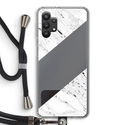 Biggest stripe: Samsung Galaxy A32 5G Transparant Hoesje met koord