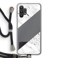 Biggest stripe: Samsung Galaxy A32 5G Transparant Hoesje met koord