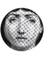 Fornasetti assiette décorative à imprimé graphique - Blanc