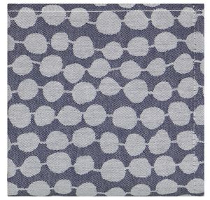 HEMA Theedoek 65x65 Katoen Kralen Donkerblauw