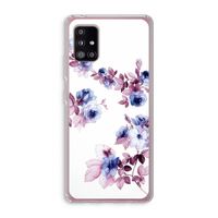 Waterverf bloemen: Samsung Galaxy A51 5G Transparant Hoesje