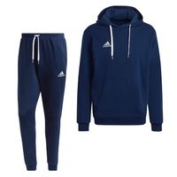 adidas Entrada 22 Sweat Hoodie Trainingspak Donkerblauw Wit - thumbnail