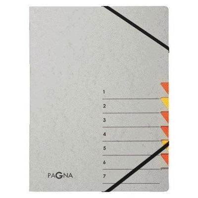 Sorteermap Pagna Easy A4 7 tabs geel/oranje