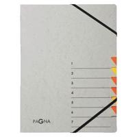 Sorteermap Pagna Easy A4 7 tabs geel/oranje