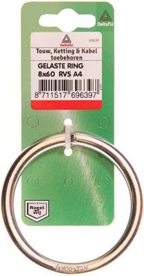 Gelaste ring 4x30 rvs 2st - Deltafix