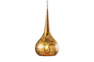 Hanglamp ORIENT LIVING 50cm ijzer met gouden decor - 44897