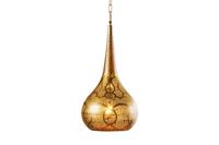 Hanglamp ORIENT LIVING 50cm ijzer met gouden decor - 44897