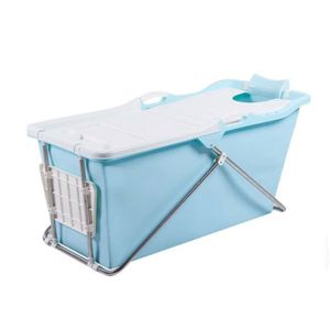 Zitbad Vrijstaand Bath Bucket 2.0 Opvouwbaar 59x126x57cm Blauw