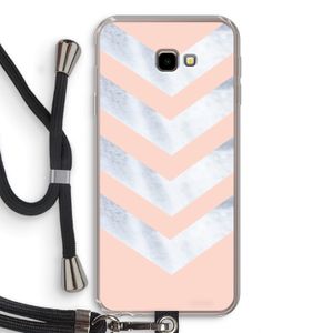 Marmeren pijlen: Samsung Galaxy J4 Plus Transparant Hoesje met koord
