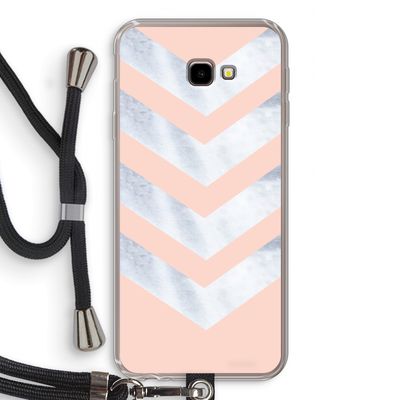 Marmeren pijlen: Samsung Galaxy J4 Plus Transparant Hoesje met koord
