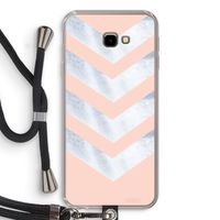 Marmeren pijlen: Samsung Galaxy J4 Plus Transparant Hoesje met koord Marmeren pijlen: Samsung Galaxy J4 Plus Transparant Hoesje met koord