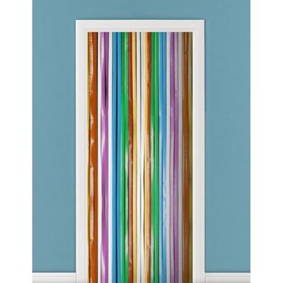 Vliegengordijn/deurgordijn - Set van 2x stuks - multikleur - 90 x 200 cm - universeel