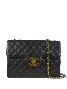 CHANEL Pre-Owned sac porté épaule Jumbo Classic Flap (1995) - Noir