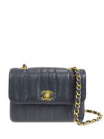 CHANEL Pre-Owned mini sac porté épaule Mademoiselle (1995) - Bleu