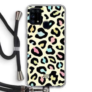Leopard pattern: Samsung Galaxy M31 Transparant Hoesje met koord