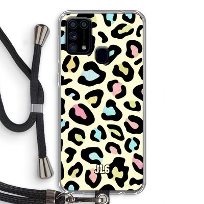 Leopard pattern: Samsung Galaxy M31 Transparant Hoesje met koord